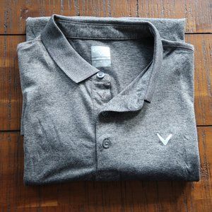 Gray Callaway OptiDri Golf Polo